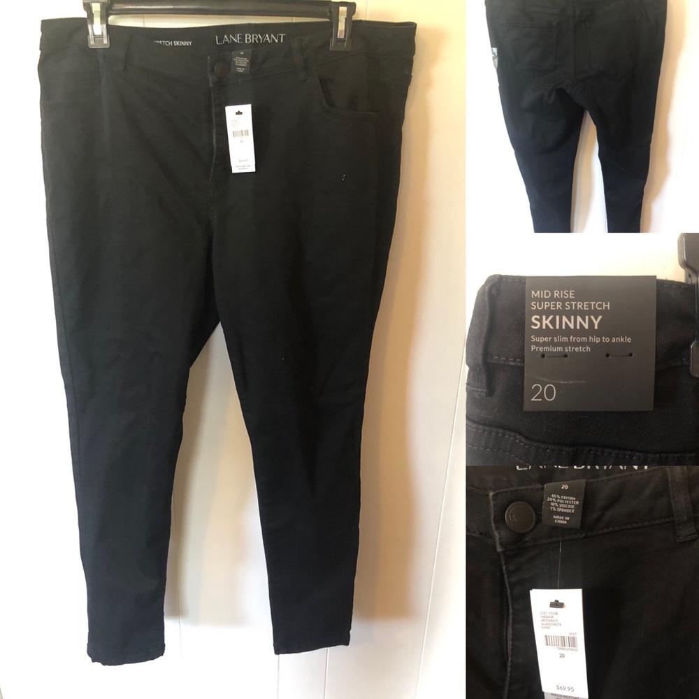 Lane Bryant MidRise Super Stretch skinny jeans NWT